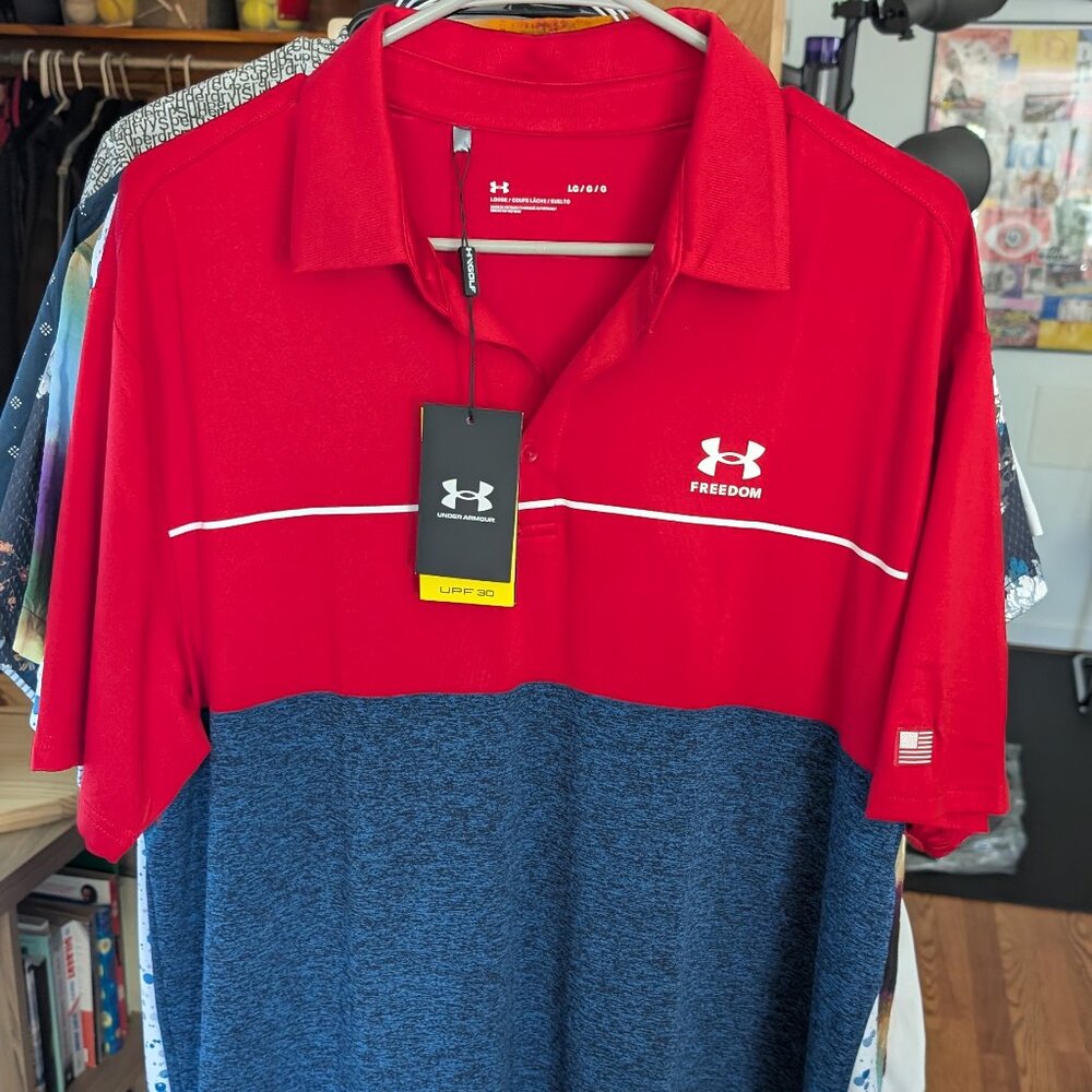 Under Armour Freedom Polo Size L